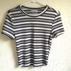 Never worn striped baby fit tee from UO